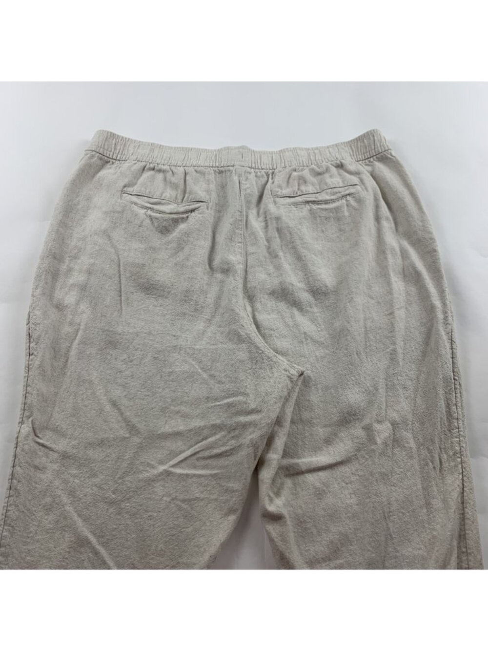 Old Navy Flax Linen Blend High Rise Straight Tapered Pant XL - Picture 6 of 7